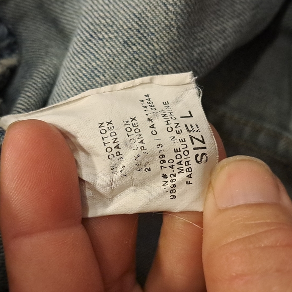 0903 Motherhood Maternity Jean Jacket - Picture 5 of 7